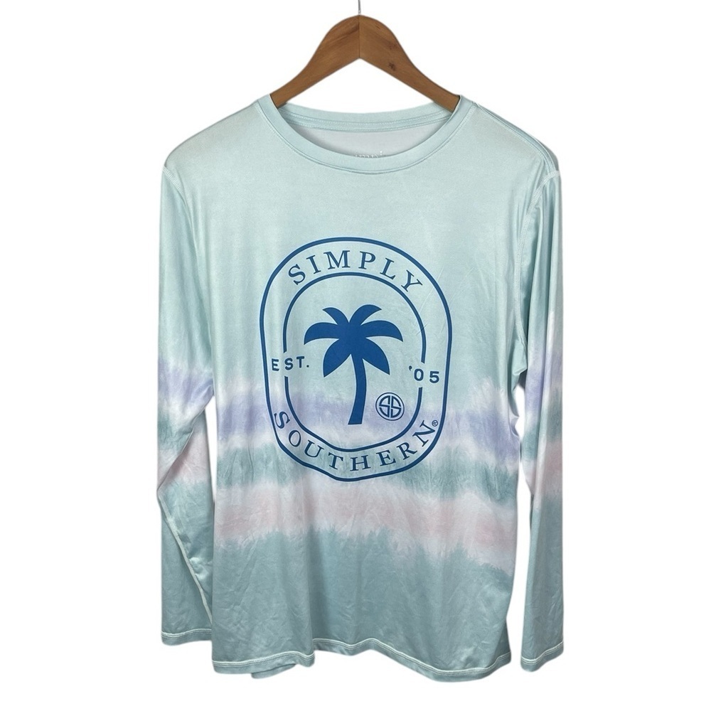 LS395 Men’s Simply Southern Performance Stretch Ombré LS Shirt L